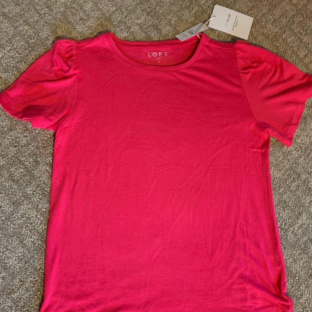 COPY - NWT Loft pink light weight sweater/top.
